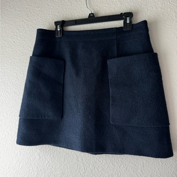 COS Boiled Wool A-Line Skirt Size 12 - Picture 3 of 8
